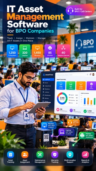 Asset Management software for BPO by Dreamtree