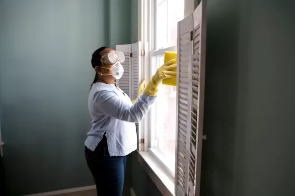Concept design demonstration showing commercial office janitorial crew