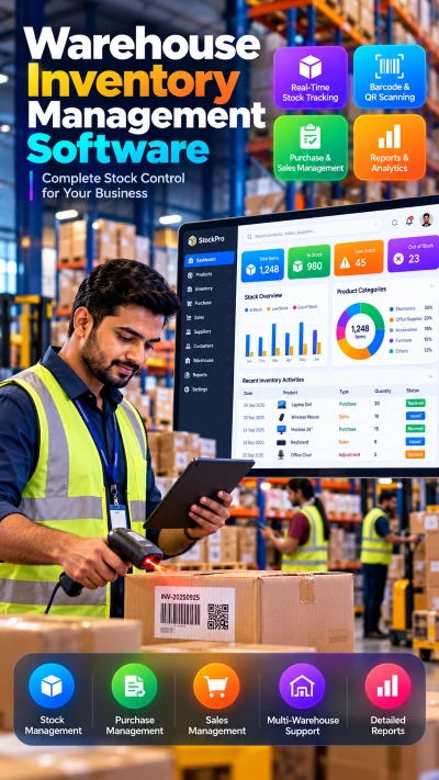 Stock or warehouse or inventory management
